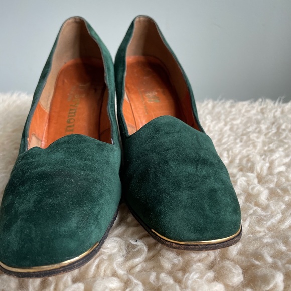 Green suede leather shoes size 8 Spanish leather - Picture 9 of 9
